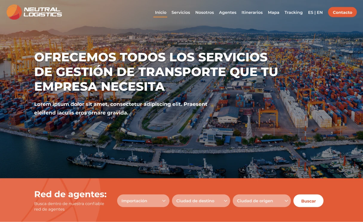 Home page neutral logistics