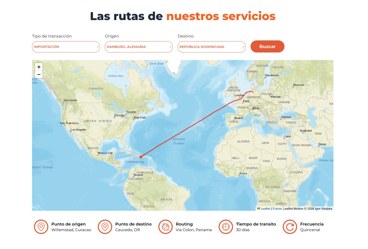Mapa de rutas